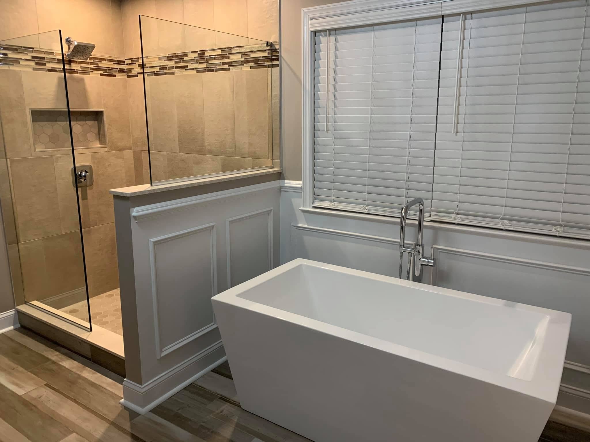 Timeless bath finish, bathroom renovation by Next Gen K Designs