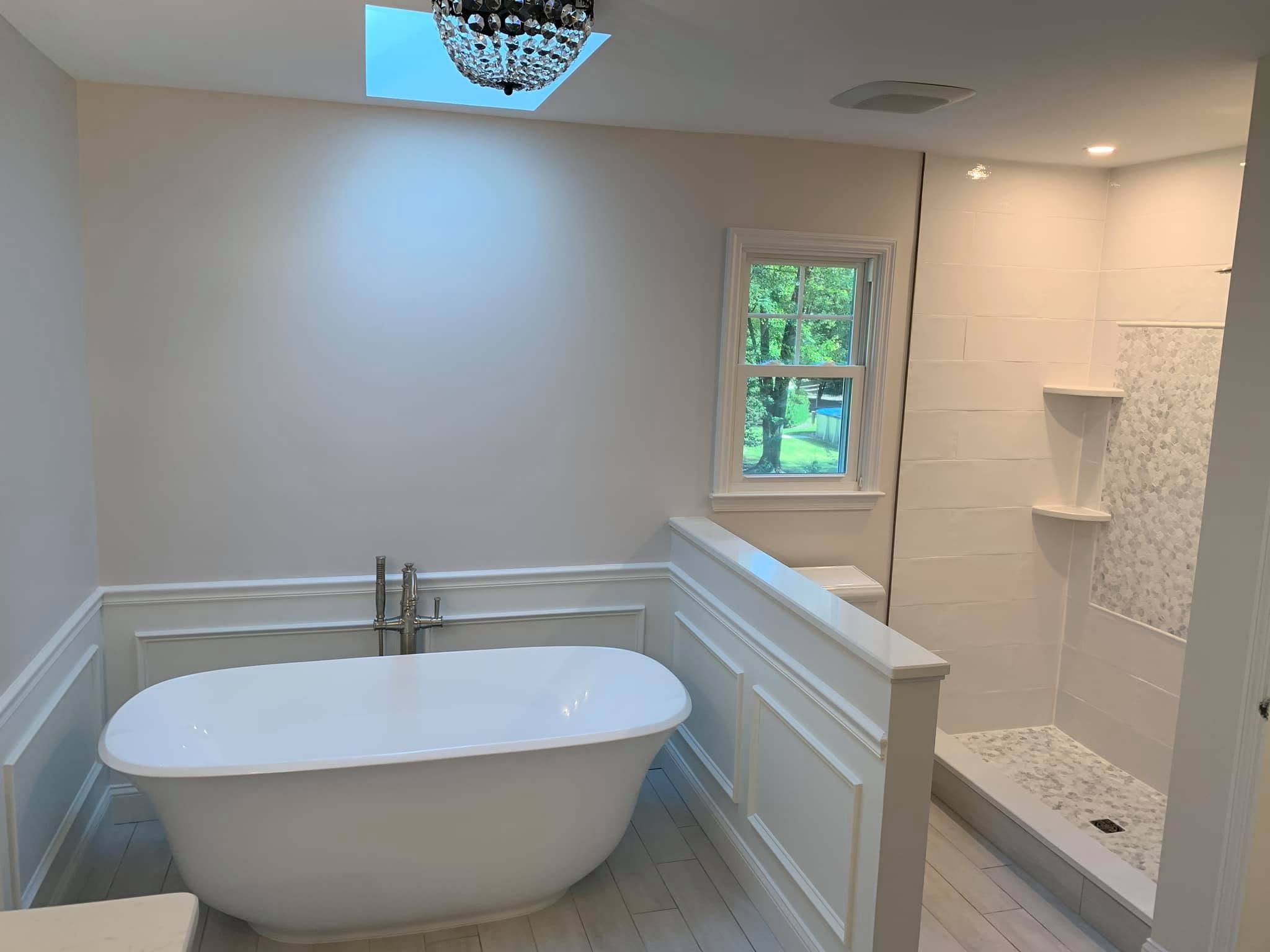 Completed bathroom retreat, bathroom renovation by Next Gen K Designs